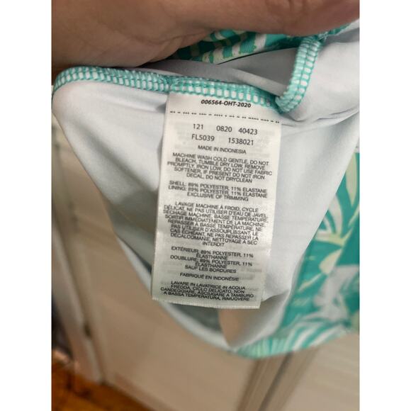 Columbia PFG Freezer III Tank Dress Cooling UPF 50 Blue White Leaf Size XXL - Picture 8 of 8